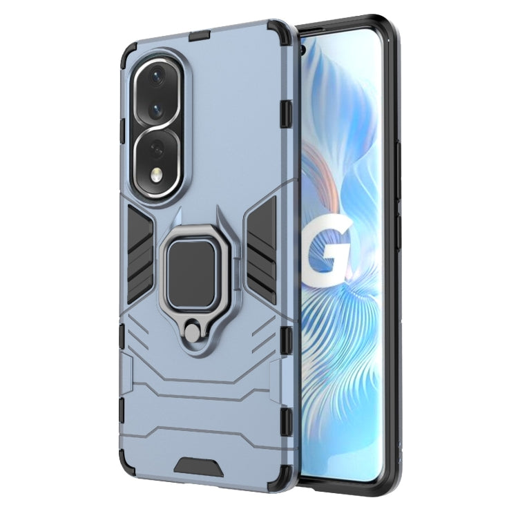 For Honor 80 Pro Shockproof PC + TPU Phone Case with Magnetic Ring Holder