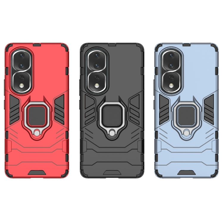 For Honor 80 Pro Shockproof PC + TPU Phone Case with Magnetic Ring Holder