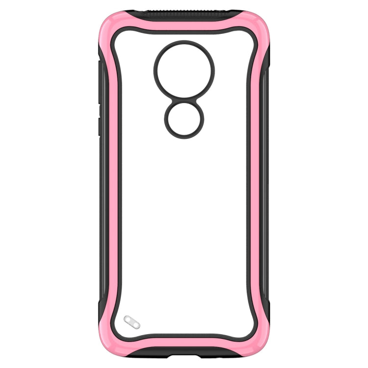 For Motorola Moto G7 Power Blade Series Transparent AcrylicProtective Case