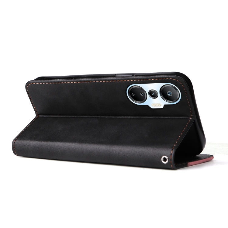 For Infinix Hot 20S Stitching-Color Leather Phone Case