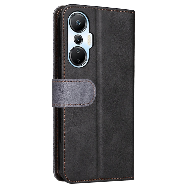 For Infinix Hot 20S Stitching-Color Leather Phone Case