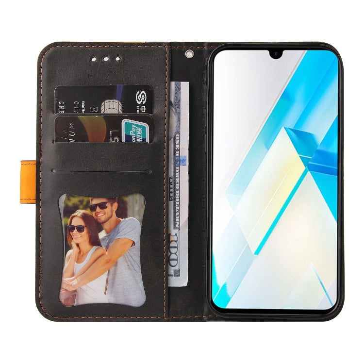 For Infinix Note 12 / G96 Stitching-Color Leather Phone Case