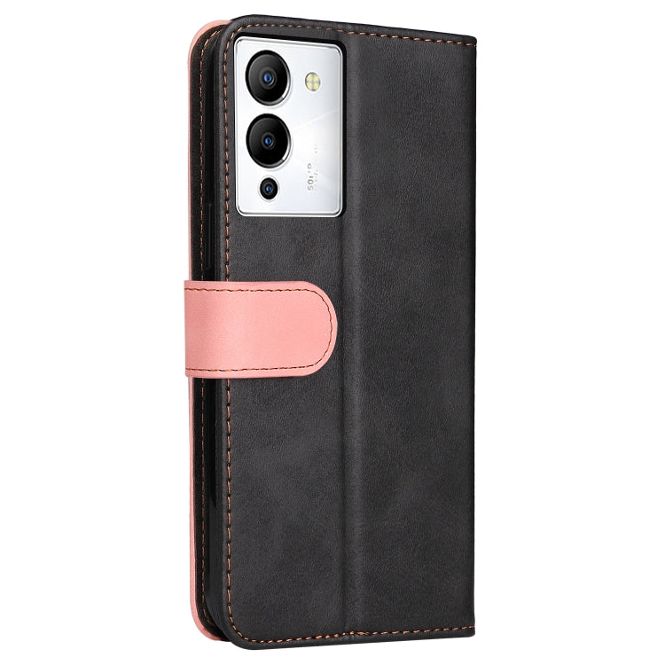 For Infinix Note 12 / G96 Stitching-Color Leather Phone Case