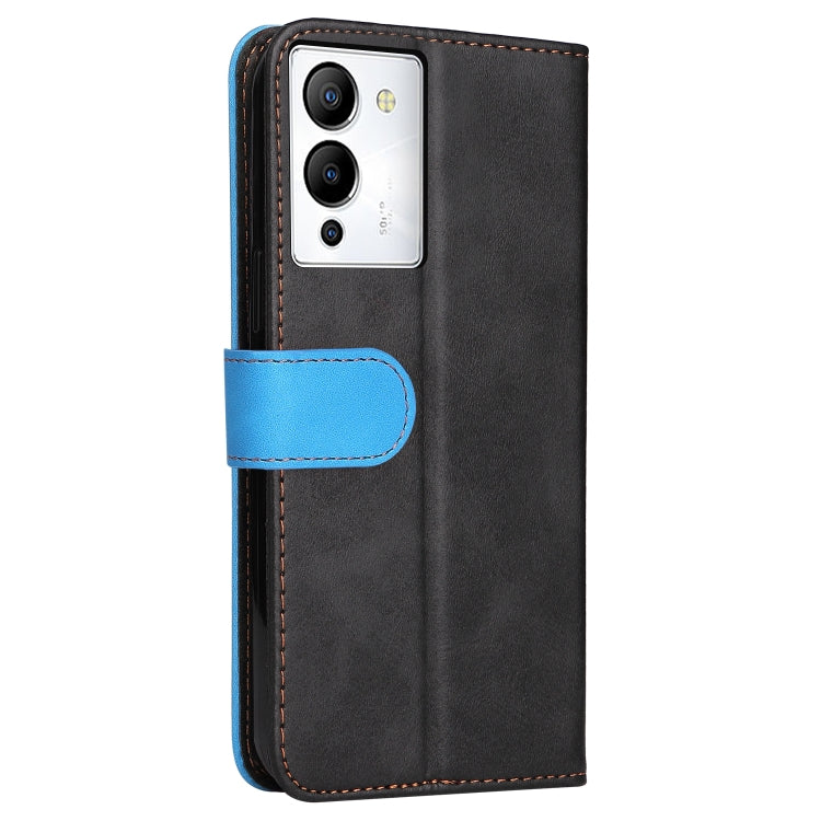 For Infinix Note 12 / G96 Stitching-Color Leather Phone Case