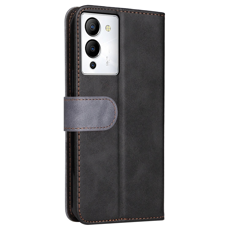 For Infinix Note 12 / G96 Stitching-Color Leather Phone Case