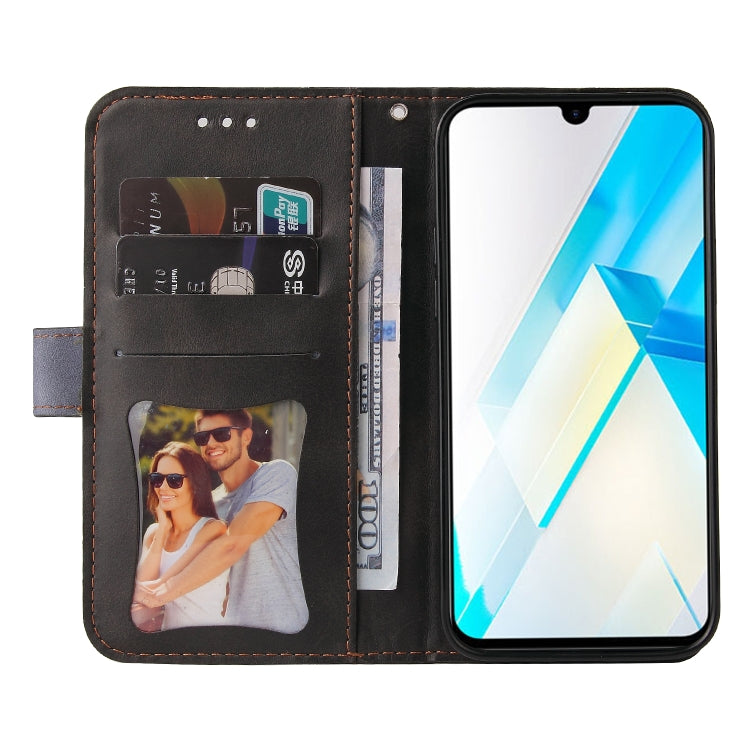 For Infinix Note 12 / G96 Stitching-Color Leather Phone Case