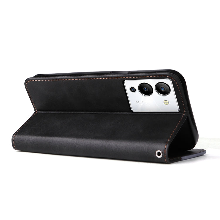 For Infinix Note 12 / G96 Stitching-Color Leather Phone Case