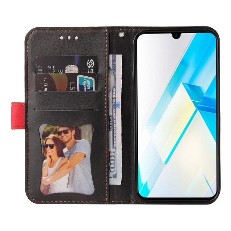 For Infinix Note 12 / G96 Stitching-Color Leather Phone Case