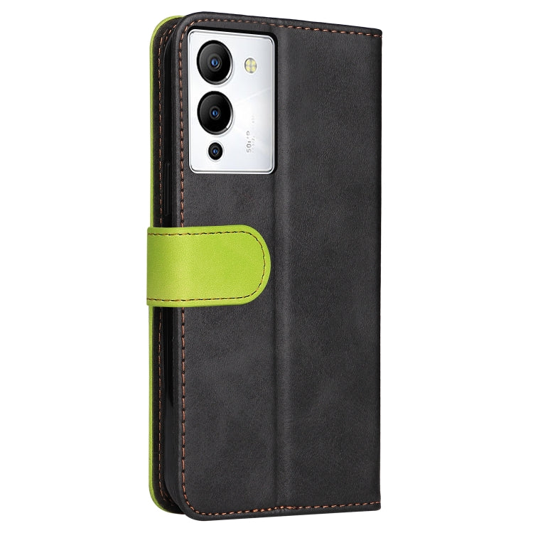 For Infinix Note 12 / G96 Stitching-Color Leather Phone Case