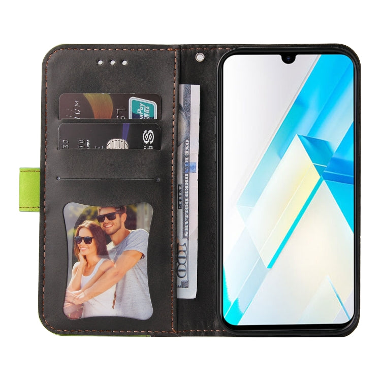 For Infinix Note 12 / G96 Stitching-Color Leather Phone Case