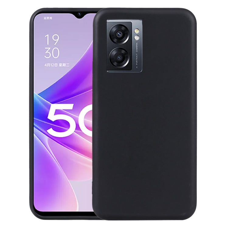 For OPPO A56s TPU Phone Case(Black)