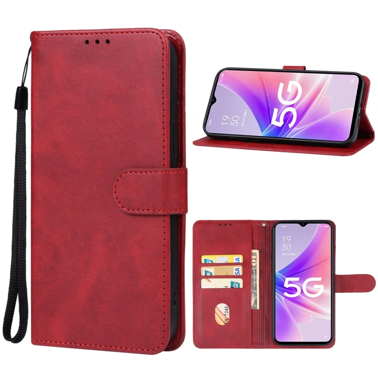 For OPPO A56s Leather Phone Case