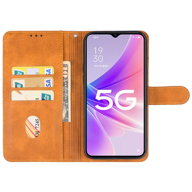 For OPPO A56s Leather Phone Case