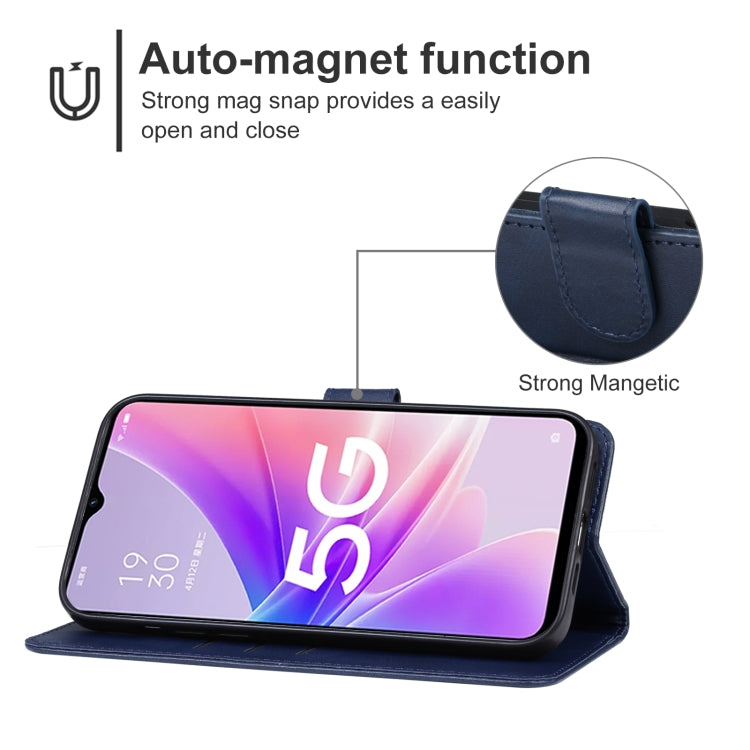 For OPPO A56s Leather Phone Case