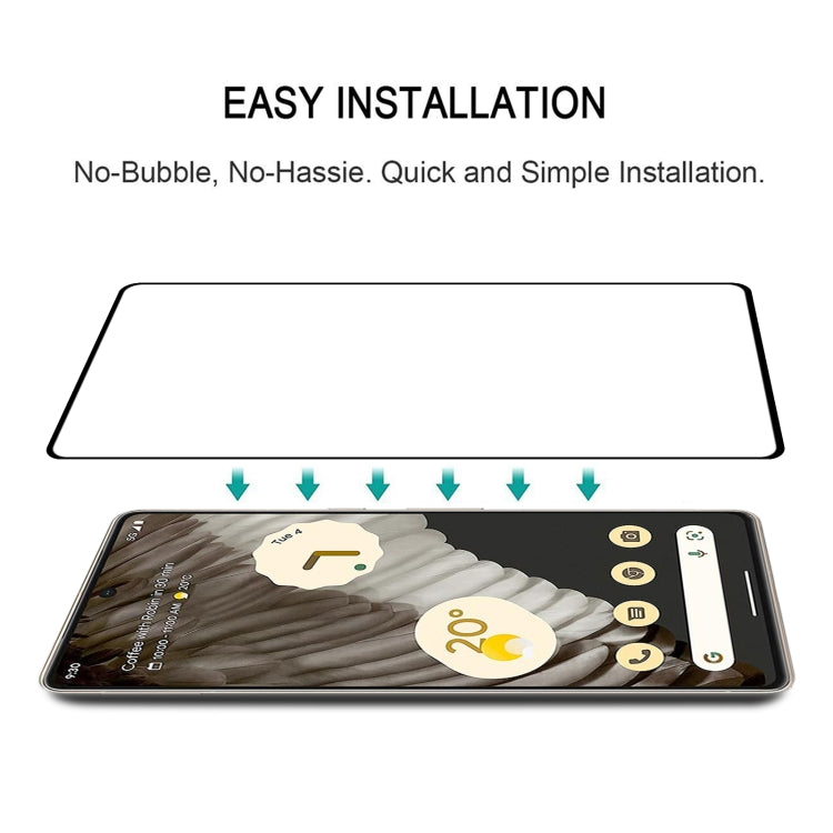 For Google Pixel 7 Pro 3D Curved Edge Full Screen Tempered Glass Film