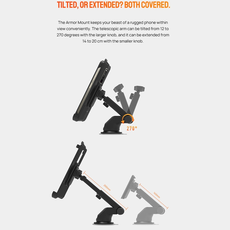 Ulefone Car Suction Cup Phone Holder(Black)