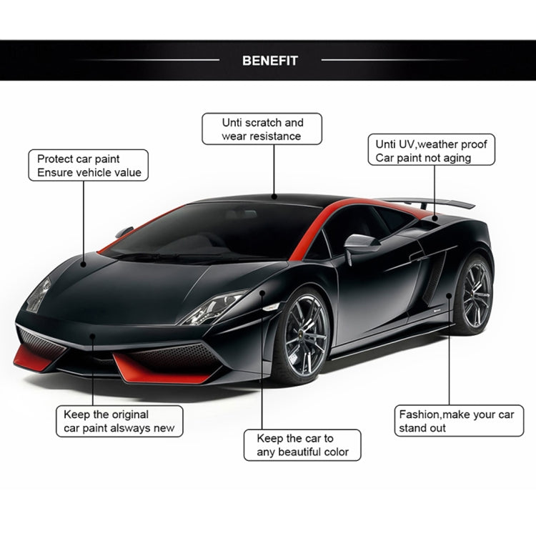 5 x 0.5m Auto Car Decorative Wrap Film Crystal PVC Body Changing Color Film