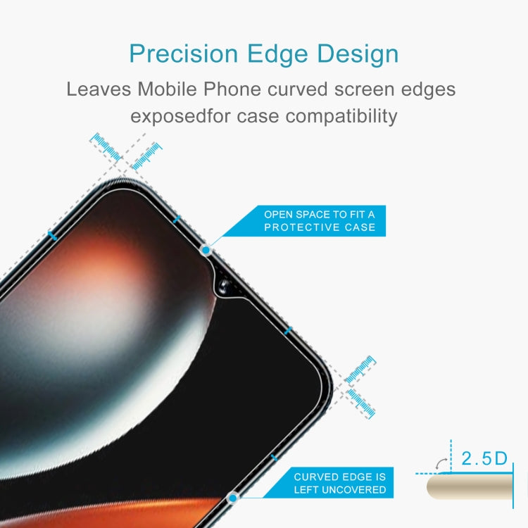 For BLU G52L 50pcs 0.26mm 9H 2.5D Tempered Glass Film