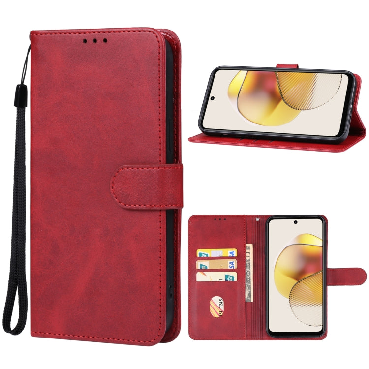 For Motorola Moto G73 Leather Phone Case