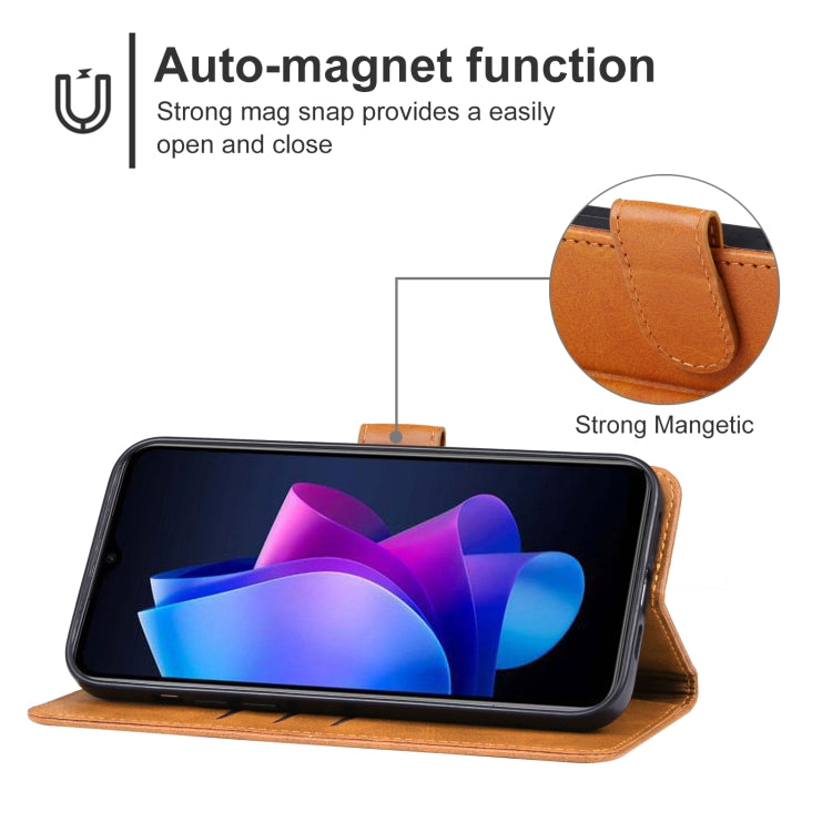 For TECNO Pop 7 Pro Leather Phone Case