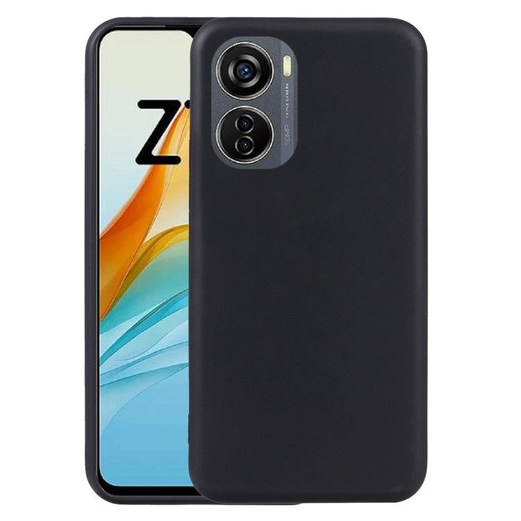 For ZTE Blade V40 Design TPU Phone Case(Black)