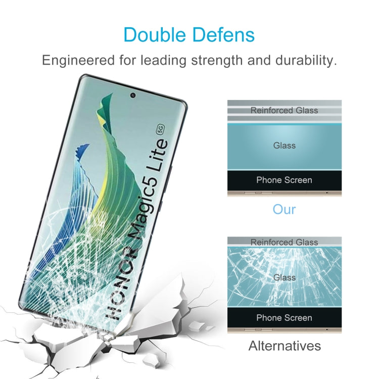 For Honor Magic 5 Lite 50pcs 0.26mm 9H 2.5D Tempered Glass Film