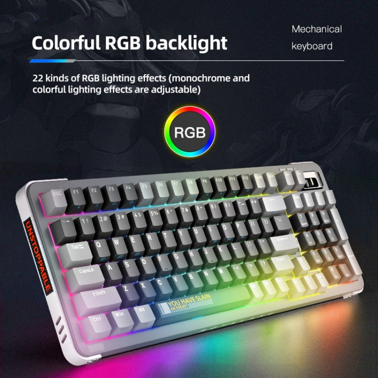 FOETOR Y98 Wireless 2.4G Multi-bluetooth Charging Gaming Keyboard