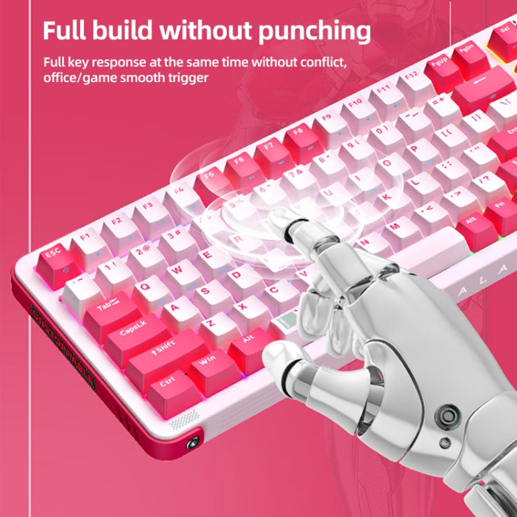 FOETOR Y98 Wireless 2.4G Multi-bluetooth Charging Gaming Keyboard