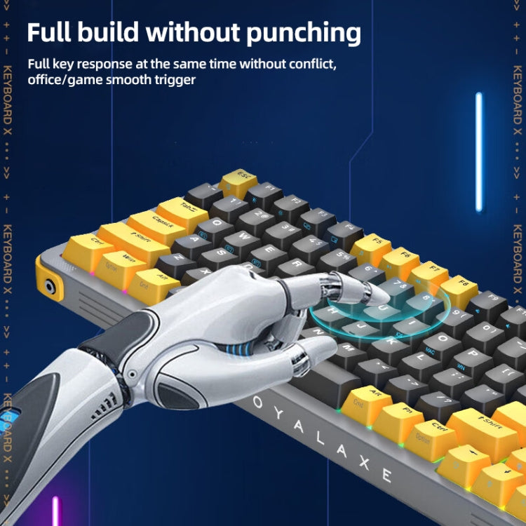 FOETOR Y98 Wireless 2.4G Multi-bluetooth Charging Gaming Keyboard