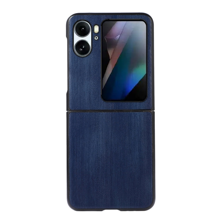For OPPO Find N2 Flip Yellow Cow Texture PU Phone Case