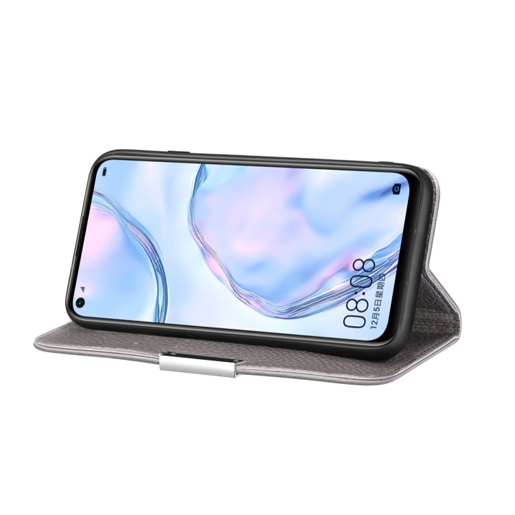 For Huawei P40 Lite Litchi Texture Solid Color Horizontal Flip Leather Case with Bracket & Card Slots & Wallet & Lanyard