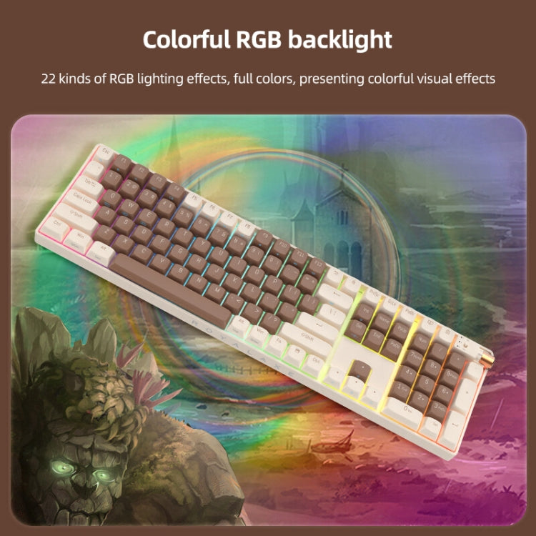 FOETOR R108 Wireless 2.4G Multi-bluetooth Charging Gaming Keyboard