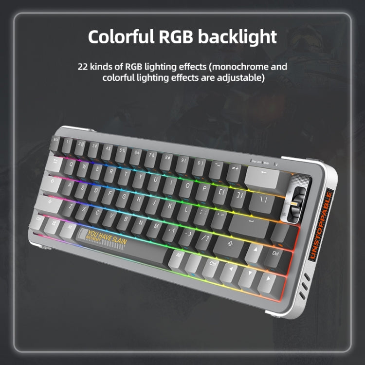 FOETOR Y68 Wireless 2.4G Multi-bluetooth Charging Gaming Keyboard