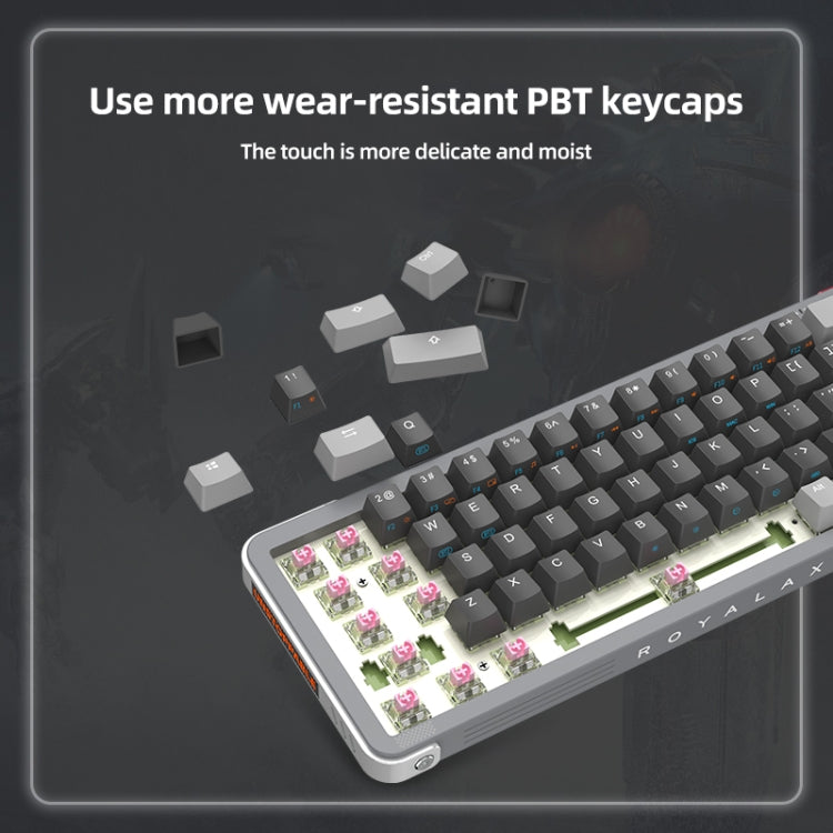 FOETOR Y68 Wireless 2.4G Multi-bluetooth Charging Gaming Keyboard