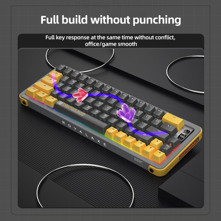 FOETOR Y68 Wireless 2.4G Multi-bluetooth Charging Gaming Keyboard