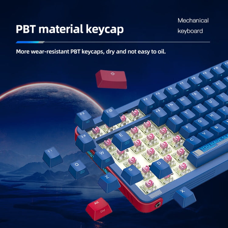 FOETOR Y87 Wireless 2.4G Multi-bluetooth Charging Gaming Keyboard