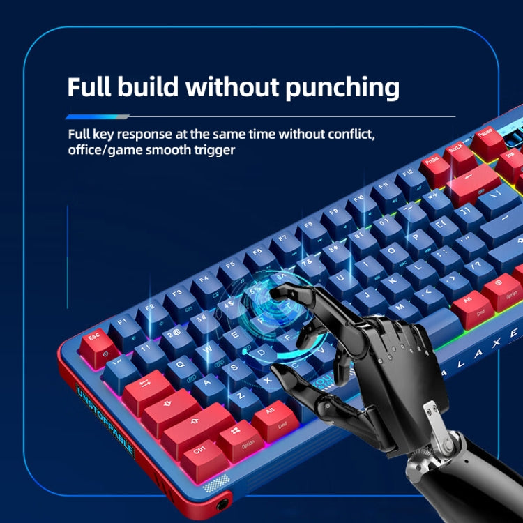 FOETOR Y87 Wireless 2.4G Multi-bluetooth Charging Gaming Keyboard