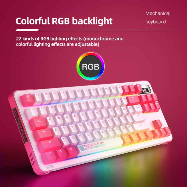 FOETOR Y87 Wireless 2.4G Multi-bluetooth Charging Gaming Keyboard