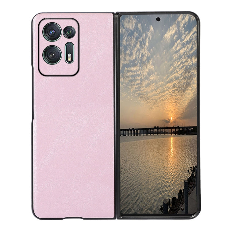 For OPPO Find N2 Cowhide Texture PU Phone Case