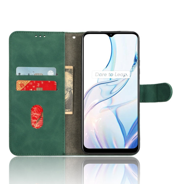 For Realme C30 / C33S Skin Feel Magnetic Flip Leather Phone Case