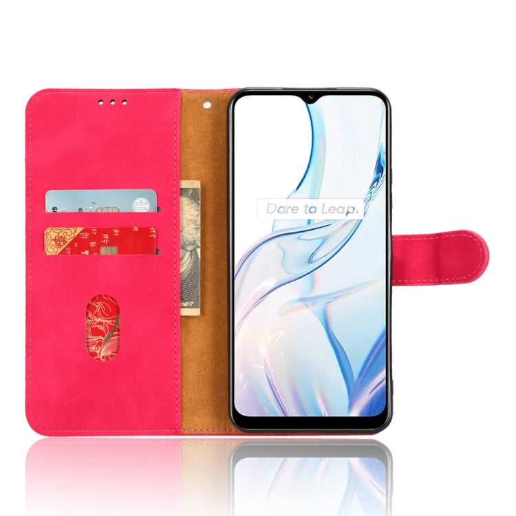 For Realme C30 / C33S Skin Feel Magnetic Flip Leather Phone Case