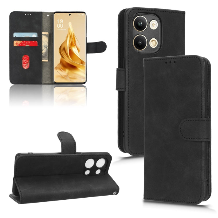 For OPPO Reno9 / Reno9 Pro 5G Skin Feel Magnetic Flip Leather Phone Case