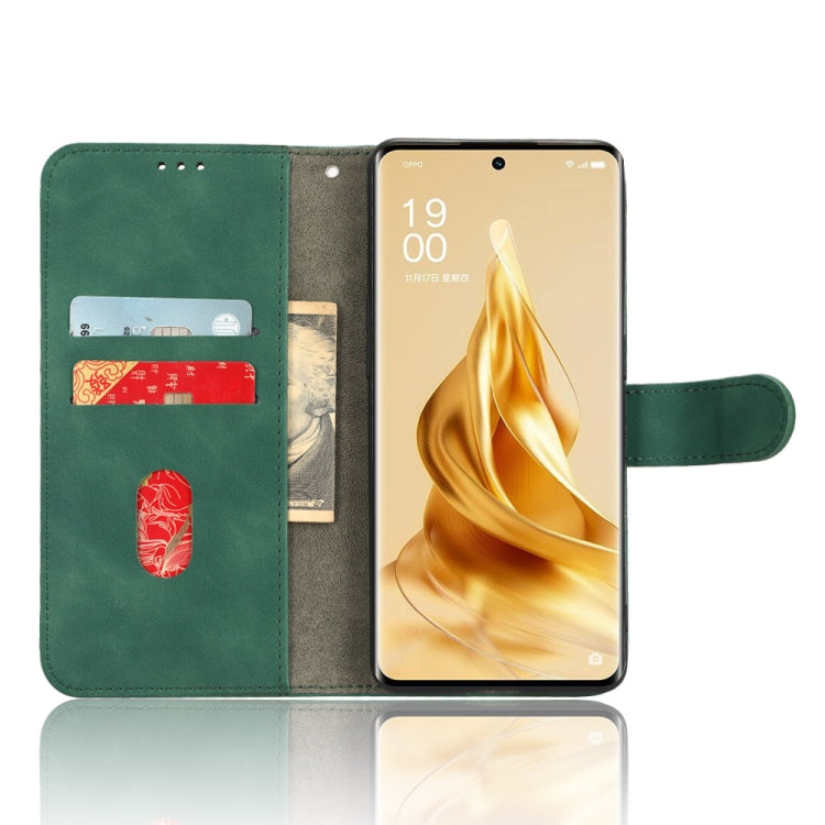 For OPPO Reno9 / Reno9 Pro 5G Skin Feel Magnetic Flip Leather Phone Case