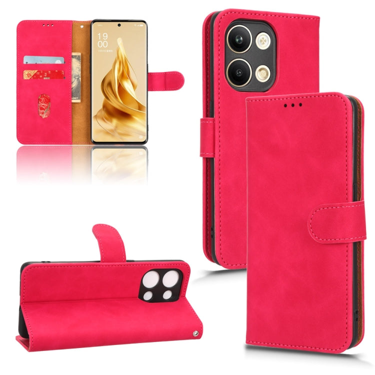 For OPPO Reno9 / Reno9 Pro 5G Skin Feel Magnetic Flip Leather Phone Case