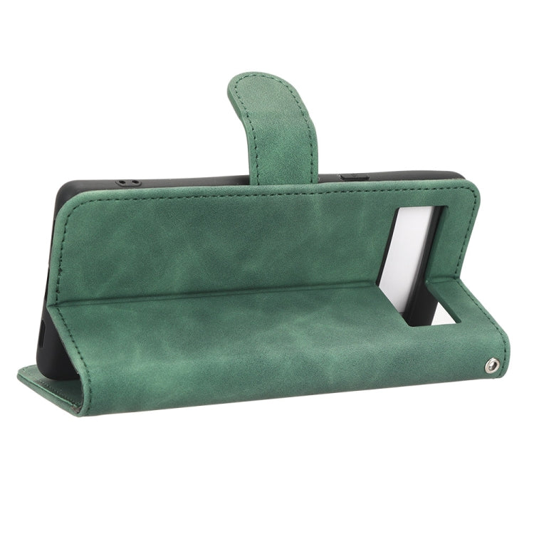 For Google Pixel 7a Skin Feel Magnetic Flip Leather Phone Case