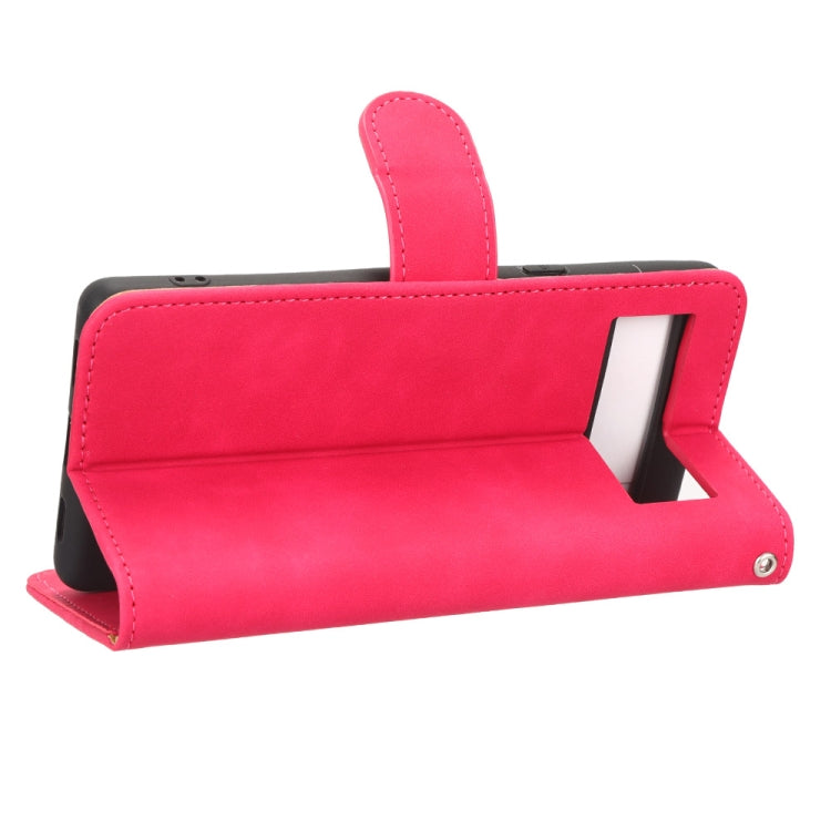 For Google Pixel 7a Skin Feel Magnetic Flip Leather Phone Case