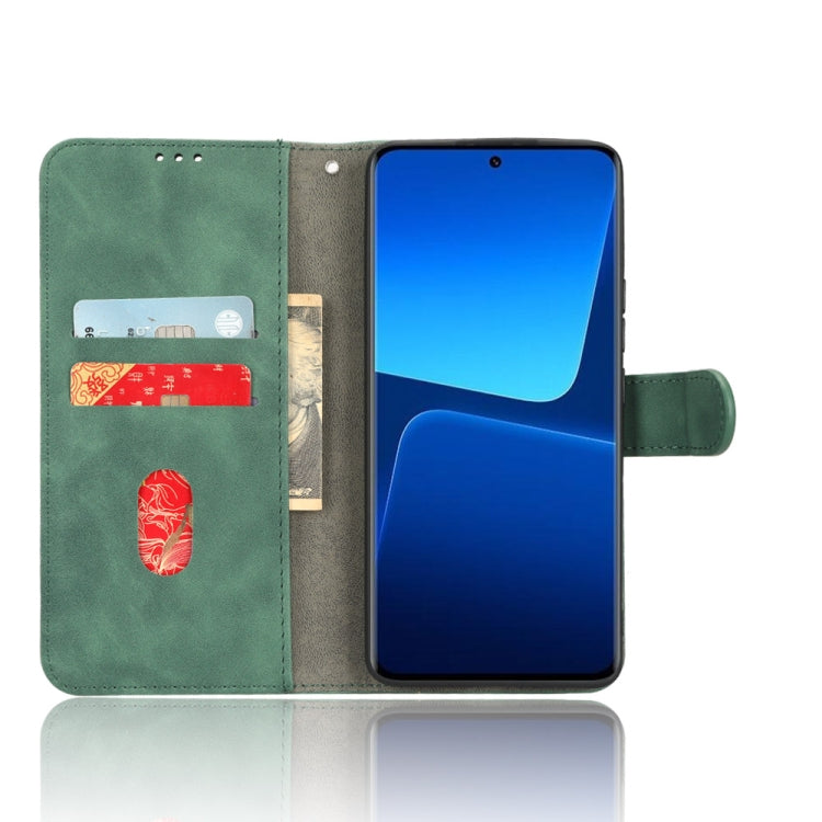 For Xiaomi 13 Pro Skin Feel Magnetic Flip Leather Phone Case