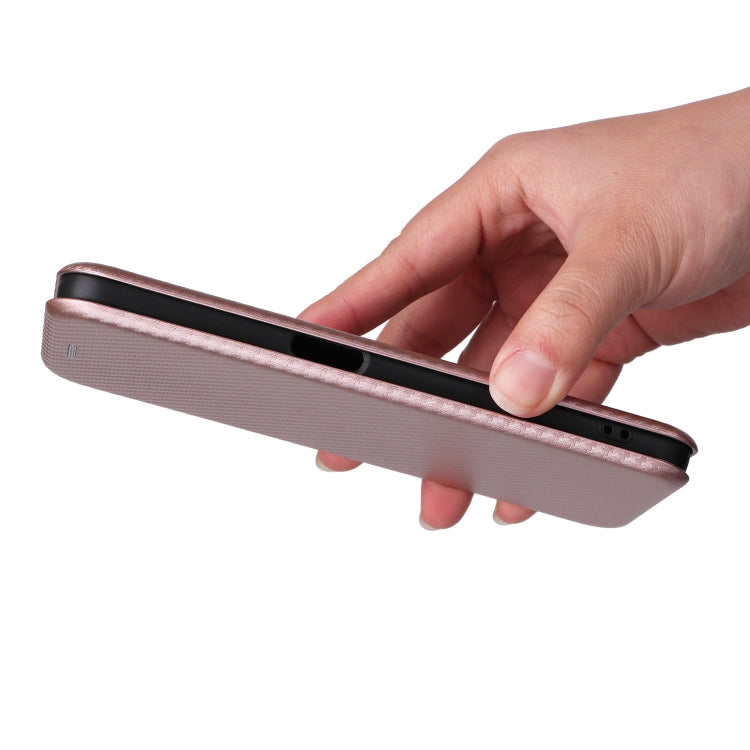 For OPPO A58 5G Carbon Fiber Texture Flip Leather Phone Case