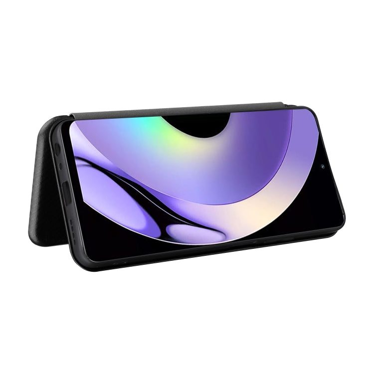 For Realme 10 Pro Carbon Fiber Texture Flip Leather Phone Case