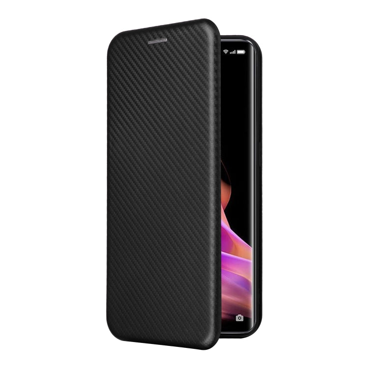 For OPPO Reno9 / Reno9 Pro 5G Carbon Fiber Texture Flip Leather Phone Case